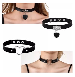 Foto 3 | Foto 3 | Gargantilla Punk Gótico Choker 8 Piezas Negro/Plata