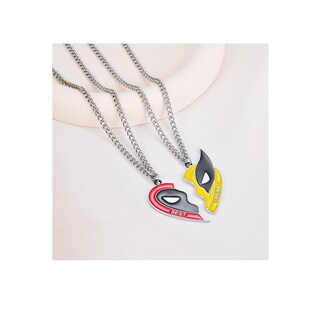 Foto 4 | Foto 4 | Collar Amistad Dije Acero Inoxidable Corazón Mejor Amigo 2 Pzs Rojo + Amarillo
