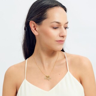 Foto 4 | Foto 4 | Collar Para Mujer De Niños Personalizado, Baño De Oro 14k Y Zirconia Cúbica, Cadena Y Charms Luckyly, Modelo Darcy