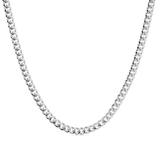 Foto 1 | Foto 1 | Cadena de Plata 925 Italiana Barbada Cadena Cubana de 60 cm  3.2 mm y 8.1 g para Hombre