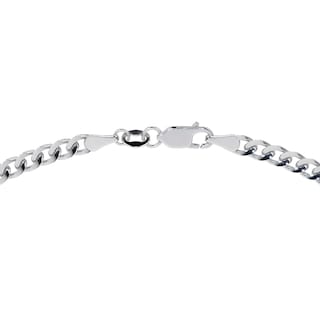 Foto 2 | Foto 2 | Cadena de Plata 925 Italiana Barbada Cadena Cubana de 60 cm  3.2 mm y 8.1 g para Hombre