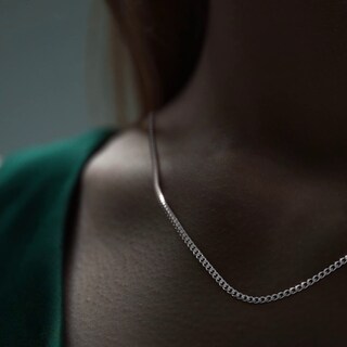 Foto 8 | Foto 8 | Cadena de Plata 925 Italiana Barbada Cadena Cubana de 60 cm  3.2 mm y 8.1 g para Hombre