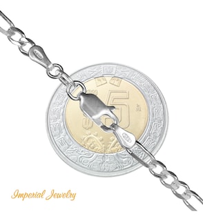 Foto 4 | Foto 4 | Cadena De Plata 925 Figaro De 50cm Calibre 5.1mm 4 Colores