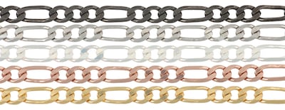 Foto 5 | Foto 5 | Cadena De Plata 925 Figaro De 50cm Calibre 5.1mm 4 Colores