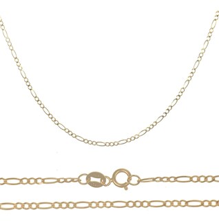 Foto 1 | Foto 1 | Cadena Italiana Figaro Solida De 10 Quilates 2mm, 45 Cm