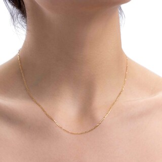 Foto 2 | Foto 2 | Cadena Italiana Figaro Solida De 10 Quilates 2mm, 45 Cm