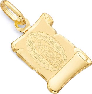 Foto 2 | Foto 2 | Collar Con Medalla De Virgen Italiana De Oro De 10k