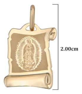 Foto 7 | Foto 7 | Collar Con Medalla De Virgen Italiana De Oro De 10k