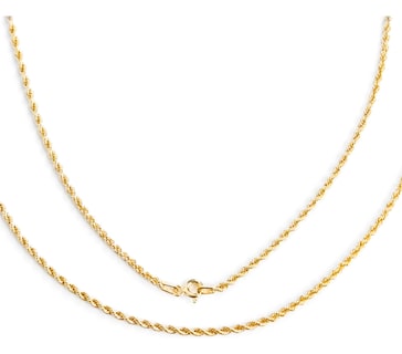 Foto 4 | Foto 4 | Cadena Torsal De Oro Italiano 14k, Calibre 2.1mm, 50 Cm