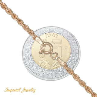 Foto 5 | Foto 5 | Cadena Torsal De Oro Italiano 14k, Calibre 2.1mm, 50 Cm