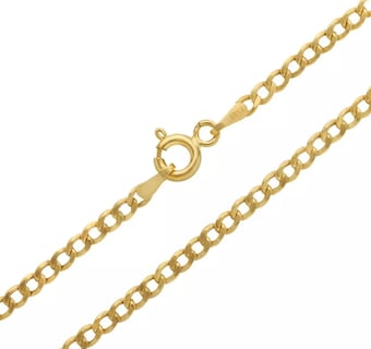 Foto 6 | Foto 6 | Cadena Italiana De 14k, Estilo Cubana, Calibre 2mm, De 40 Cm