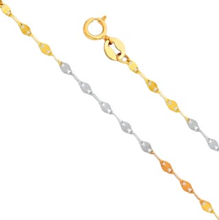 Foto 1 | Foto 1 | Cadena De Oro Italiano 14k, Grano De Café, 40 Cm,calibre 1mm