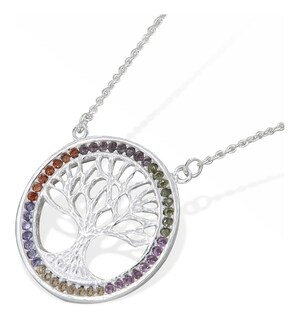 Foto 1 | Foto 1 | Collar De Árbol De La Vida De Plata 925 Con Piedra
