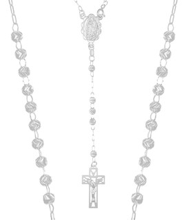 Foto 6 | Foto 6 | Rosario De Plata Ley 925 Con Bola Diamantada De 50 Cm