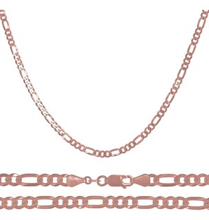 Foto 2 | Foto 2 | Cadena De Plata 925 Figaro De 50cm Calibre 5.1mm 4 Colores