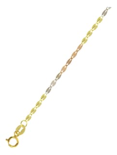 Foto 4 | Foto 4 | Cadena De Oro Italiano 10k, Grano De Café, 40 Cm,calibre 1mm