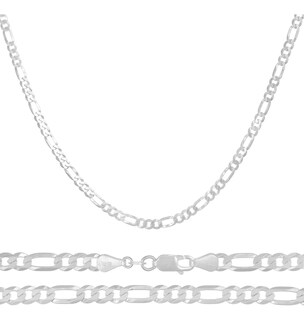 Foto 1 | Foto 1 | Cadena De Plata 925 Estilo 3x1 Figaro De 60 Cm Calibre 6.1mm