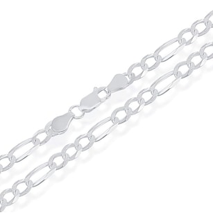Foto 4 | Foto 4 | Cadena De Plata 925 Estilo 3x1 Figaro De 60 Cm Calibre 6.1mm