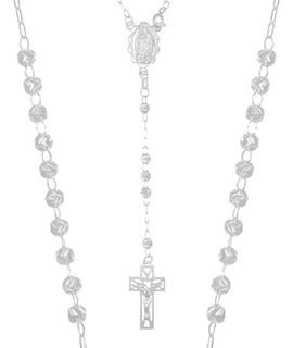 Foto 7 | Foto 7 | Rosario De Plata Ley 925 Con Bola Diamantada De 55 Cm