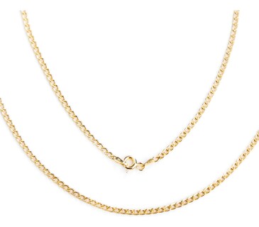 Foto 8 | Foto 8 | Cadena Italiana de 14k Estilo Cubana Calibre 2 mm de 55 cm