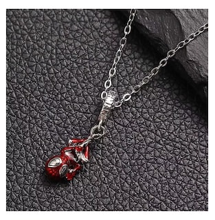 Foto 5 | Foto 5 | Collar 925 En Plata Con Dije Los Vengadores Spiderman Red