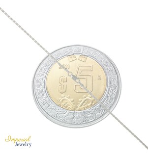 Foto 4 | Foto 4 | Cadena Torsal De Plata Ley 925 Diamantada De 55 Cm De 2mm