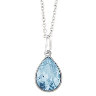 Foto 1 | Foto 1 | Collar Para Mujer Con Cristal Fino Europeo En Forma De Gota| Bañado En Rodio