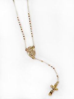 Foto 2 | Foto 2 | Rosario Con Dije Virgen De Guadalupe Y Cristo Oro Laminado 18k Facetado