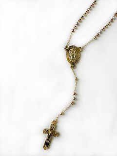 Foto 3 | Foto 3 | Rosario Con Dije Virgen De Guadalupe Y Cristo Oro Laminado 18k Facetado