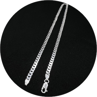 Foto 2 | Foto 2 | Collar De Plata De Ley 925 Con Cadena Grumet De 5 Mm, 60 Cm, Unisex - Venta Internacional.