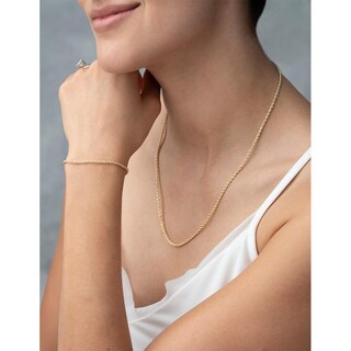 Foto 5 | Foto 5 | Cadena Torzal 2 Mm 40 Cm Oro Sólido 10k