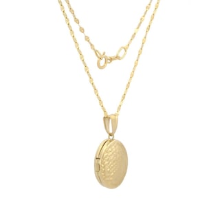 Foto 3 | Foto 3 | Cadena Con Dije Relicario Oval Facetado Oro Sólido 14k