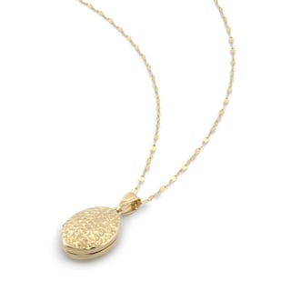 Foto 4 | Foto 4 | Cadena Con Dije Relicario Oval Facetado Oro Sólido 14k