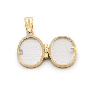 Foto 5 | Foto 5 | Cadena Con Dije Relicario Oval Facetado Oro Sólido 14k