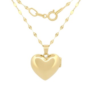 Foto 2 | Foto 2 | Cadena Con Dije Relicario De Corazón Con Mica 1.5 Cm 14k