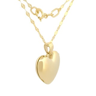 Foto 3 | Foto 3 | Cadena Con Dije Relicario De Corazón Con Mica 1.5 Cm 14k