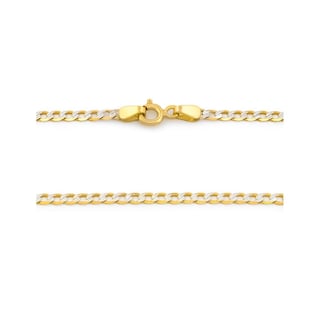 Foto 2 | Foto 2 | Cadena Barbada Diamantada 2.5 Mm 60 Cm Oro Sólido 14k