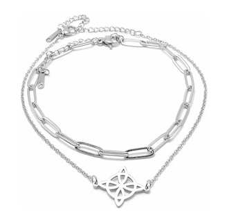 Foto 2 | Foto 2 | Set Dije Cadena Anillo Aretes Pulsera Nudo De Bruja Celta Plata