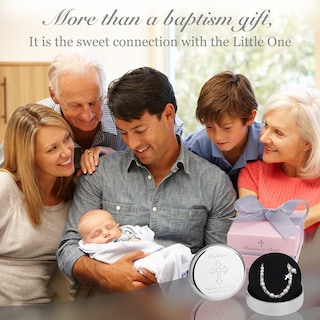 Foto 5 | Foto 5 | Pulsera De Plata De Ley Con Forma De Cruz De Bautismo Tryuunion Para Bebé Niña - Venta Internacional.