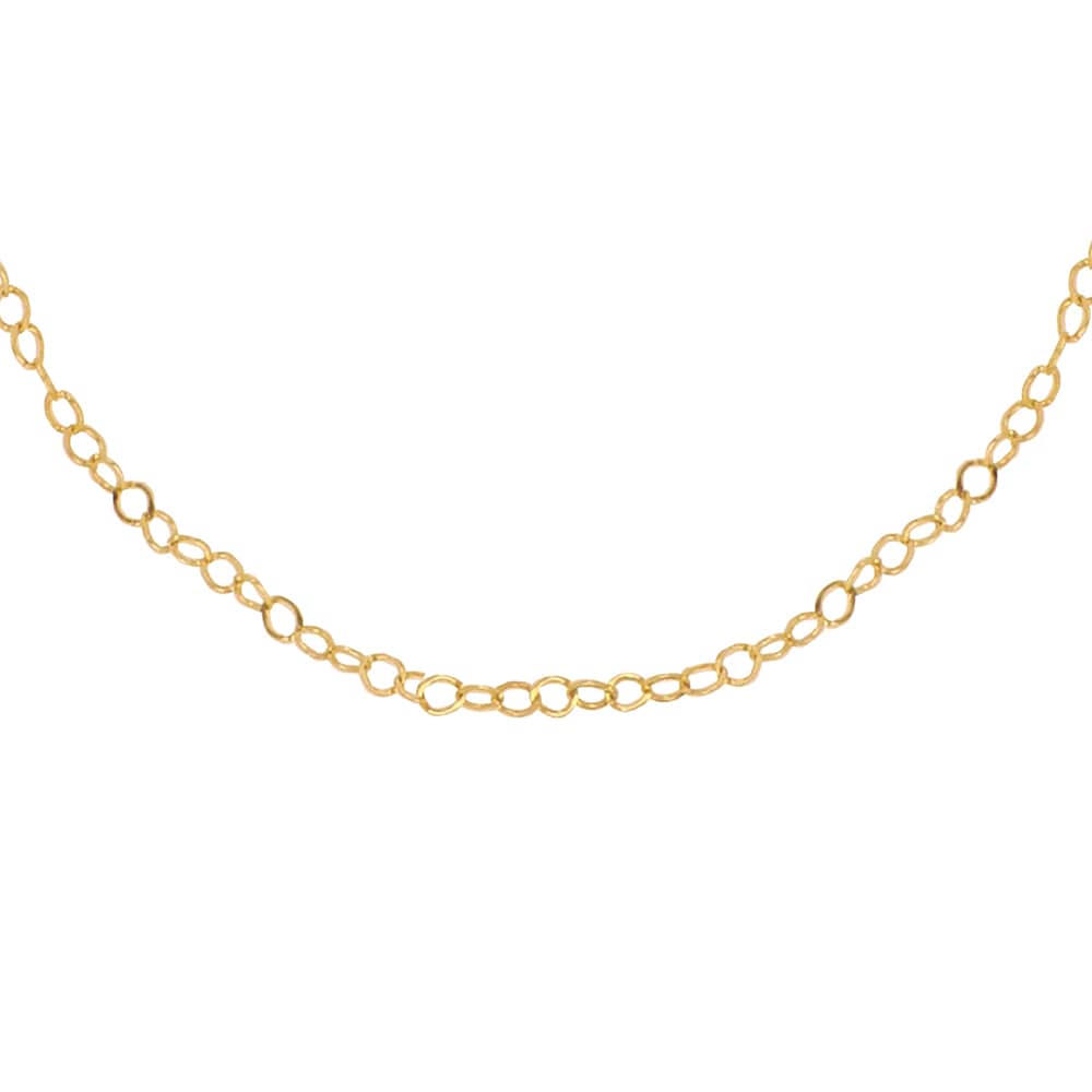 Cadena Zekie 7059 Oro 14k Amarillo 35 Cms Ancla Torcida