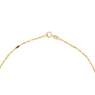 Foto 3 | Foto 3 | Cadena Zekie 7163 Oro 14k Amarillo 45 Cms Tejido Placa Y Torzal