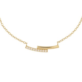 Foto 1 | Foto 1 | Gargantilla Zekie 7297-g Oro 14k Amarillo 45 Cms Con Zirconia