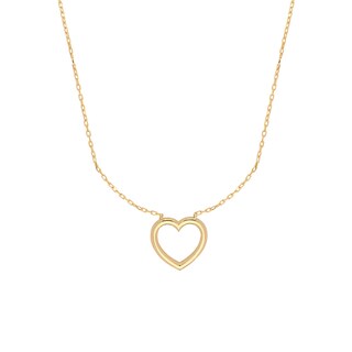 Foto 1 | Foto 1 | Gargantilla Zekie 7239 Oro 14k Amarillo 45 Cms. Con Centro De Corazón