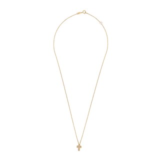 Foto 2 | Foto 2 | Gargantilla Zekie 7226 Oro 14k Amarillo 45 Cms Con Cruz Y Zirconias
