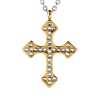 Foto 1 | Foto 1 | Collar West Coast Jewelry Con Forma De Cruz De Circonita Bañada En Oro - Venta Internacional.