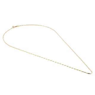Foto 4 | Foto 4 | Cadena Plaquitas 1.5 Mm Oro Sólido 14k 45 Cm