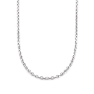 Foto 1 | Foto 1 | Cadena Rolo Oro Blanco Italiano Sólido 14k 45 Cm