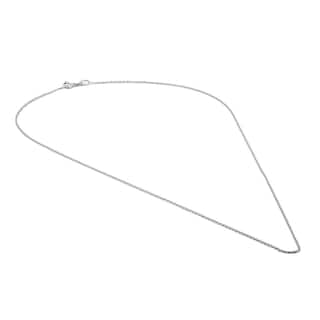 Foto 2 | Foto 2 | Cadena Rolo Oro Blanco Italiano Sólido 14k 45 Cm