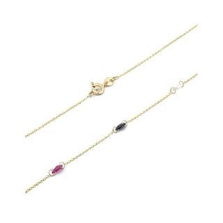 Foto 2 | Foto 2 | Cadena Con Zirconias Colores Oro Sólido 10k