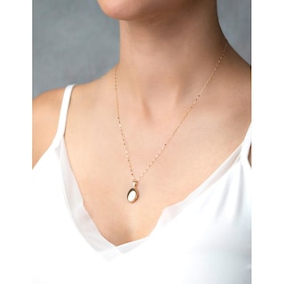 Foto 5 | Foto 5 | Cadena Con Dije De Oval Relicario Liso 1.5 Cm Oro Sólido 14k